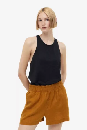 تاپ ترکیبی کتانی